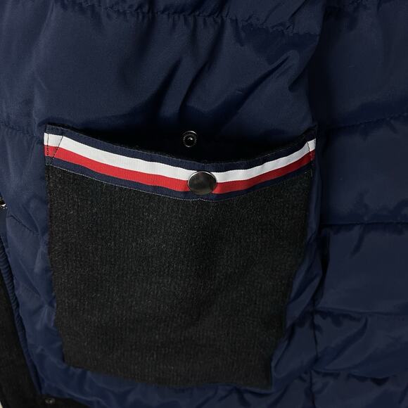 Tommy Hilfiger Men's 40L Wool Mix Overcoat Puffer Quilt Pilot Charcoal *no hood* - Picture 10 of 16